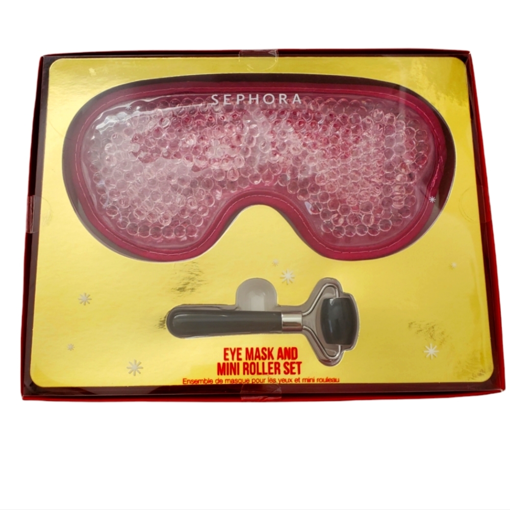 Eye mask and mini roller set